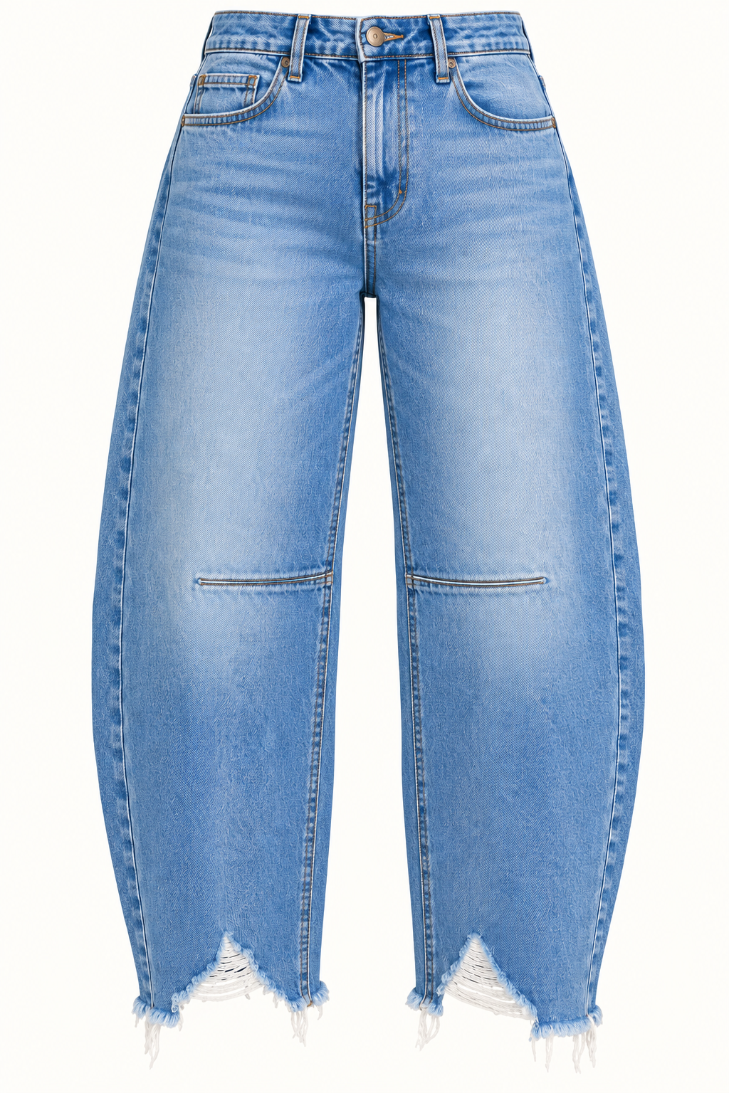 Elara High-Rise Barrel jeans