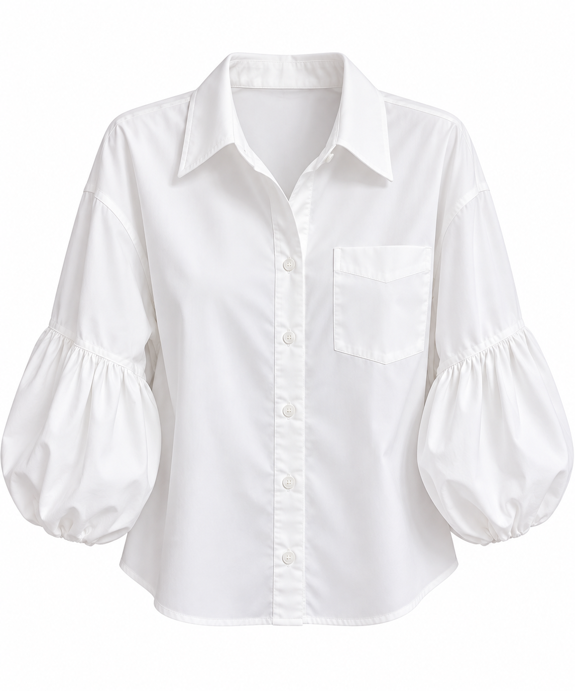 Camisa Amélie con dobladillo tipo burbuja