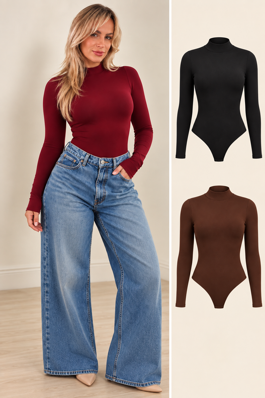 Selene Mock Neck Bodysuit