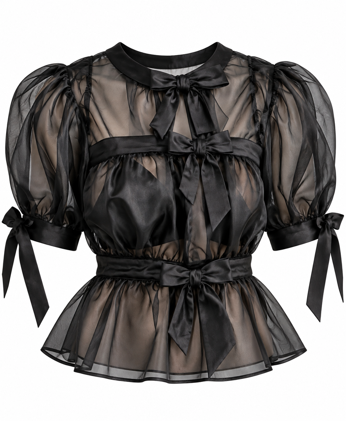 Midnight Bow Blouse
