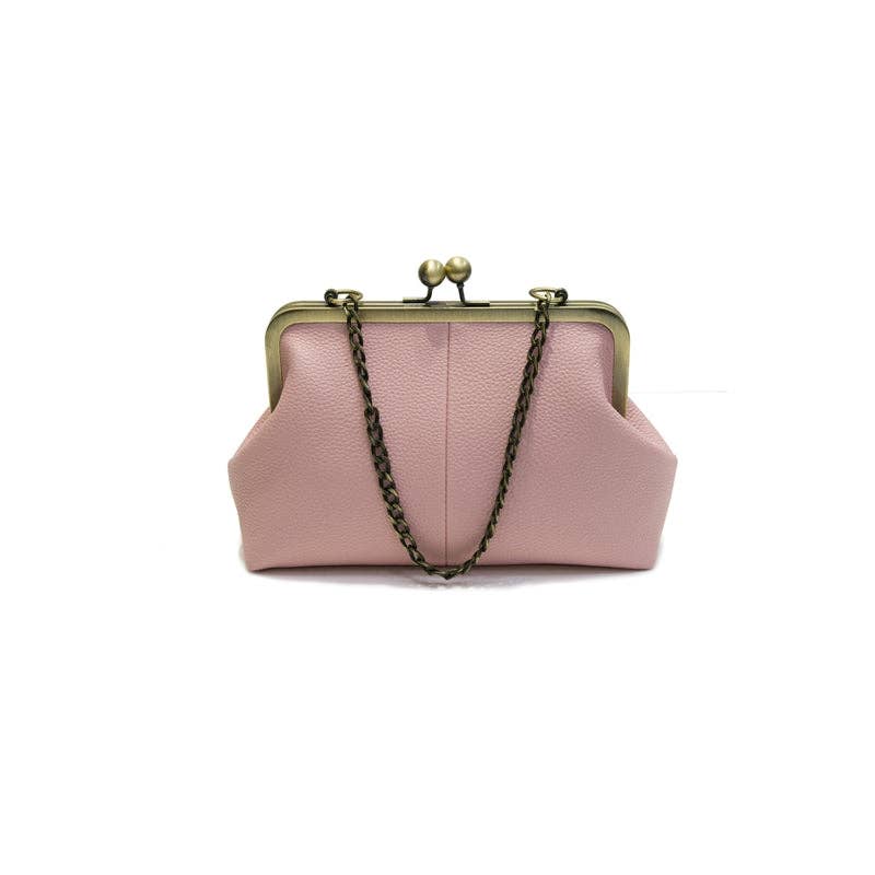 Bolso de hombro vintage de PU con cadena