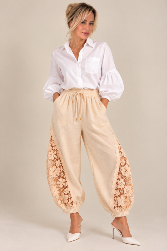 Camisa Amélie con  dobladillo tipo burbuja