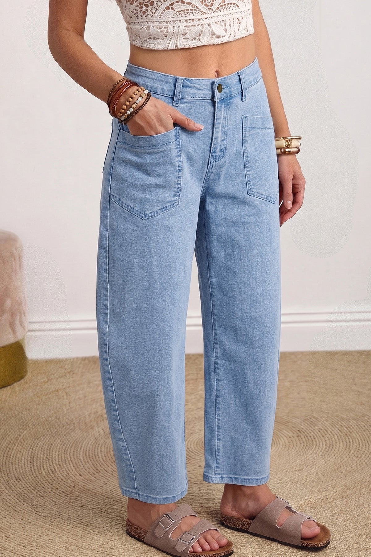 Nely Barrel Jeans